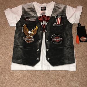Toddler boy Harley Davidson tee